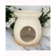 White Ceramic Wax Tea Light Burner