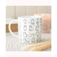 White Happy Cat Print Mug