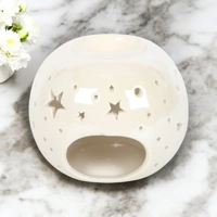 White Iridescent Wax Burner