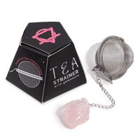 Raw Gemstone Tea Strainer - Rose ..