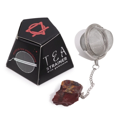 Raw Gemstone Tea Strainer - Mookaite Raw Gemstone Tea Strainer - Mookaite
