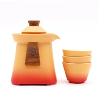 Temple Teapot Set & Three Cups - ..