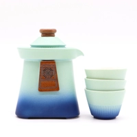 Temple Teapot Set & Three Cups - ..