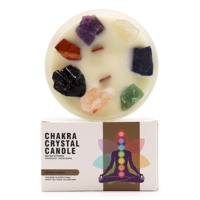 Large Chakra Crystal Candle - Sev..