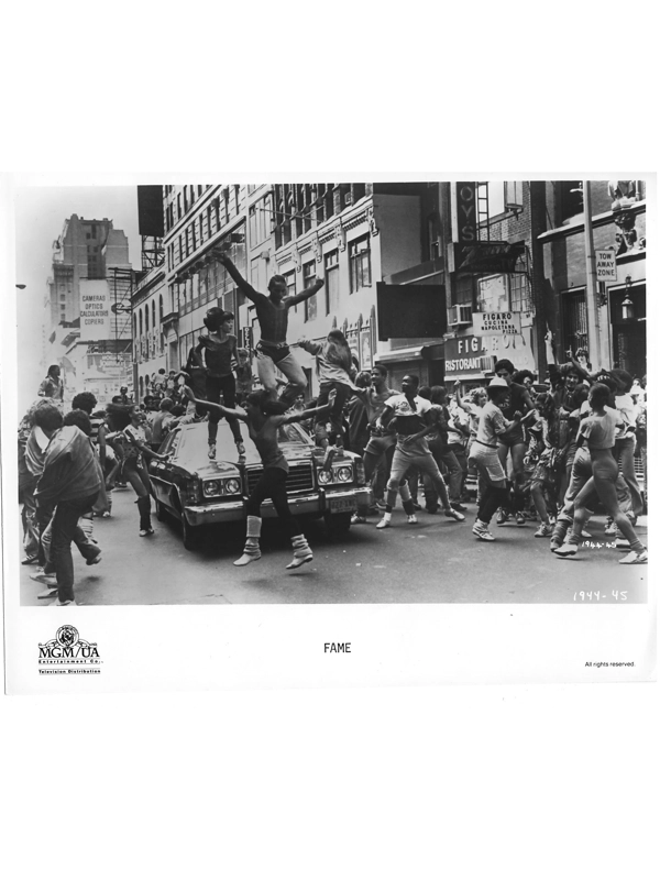 Fame Ensemble Dancing on Car Press Photo Movie Still Publicity MGM/UA