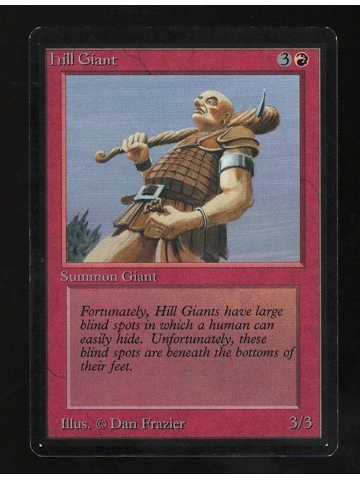 Magic the Gathering Beta Hill Giant Summon Card NM Higher Grade MTG Limited Ed