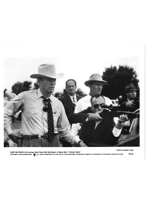 A Perfect World Clint Eastwood Press Photo Movie Still B&W