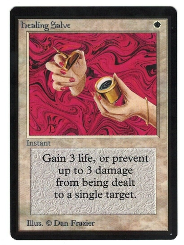 Magic the Gathering Beta Healing Salve Instant Card Higher Grade MTG Limited Ed