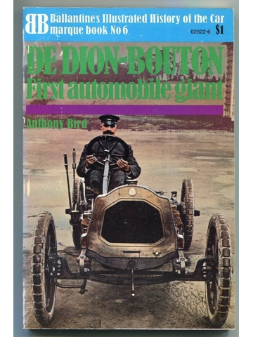 1971 De Dion-Bouton Ballantine Illustrated History of the Car Nice Book 6 Steam