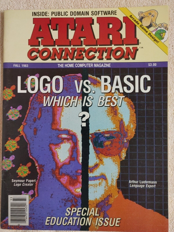 Vtg Atari Connection Fall 1983 Magazine Logo Vs Basic AtariWriter Superman Ads