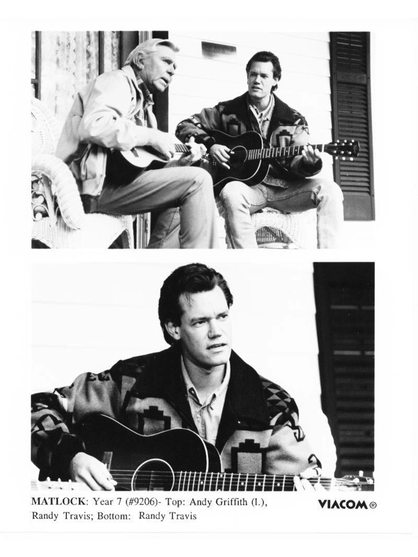 Matlock Andy Griffith Randy Travis  Press Publicity Photo TV Year 7