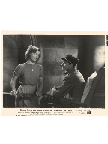 1937 Simone Simon James Stewart Seventh Heaven Photo B&W Publicity Still