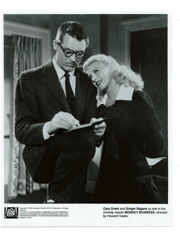 Monkey Business Cary Grant Ginger Rogers  Press Photo Marilyn Monroe  1990 1952