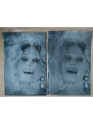 2 Vintage 1980s Eva Gabor Wig Saver New Sealed In Pack NIP MIP Mint Portable