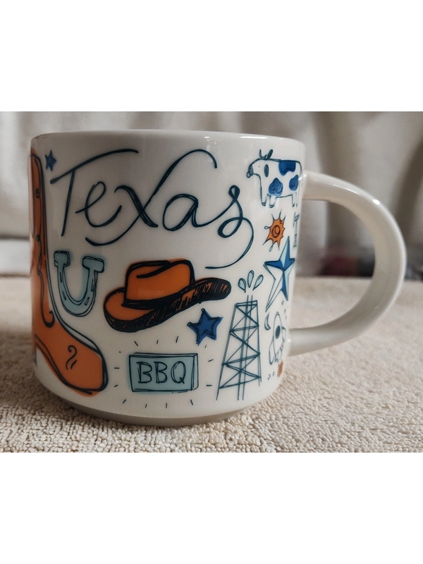 Starbucks Texas Lone Star State Been There Coffee Mug Clean Appears Unused 14 Oz