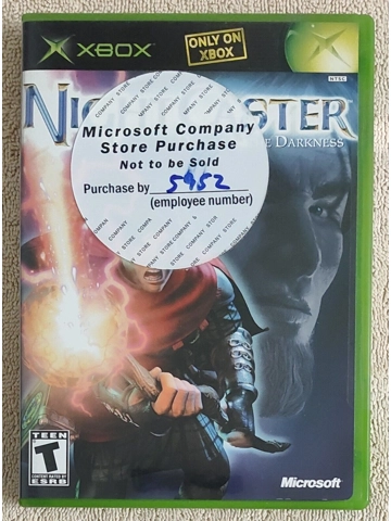 Nightcaster Defeat Darkness Xbox CIB Clean Microsoft Company Store Purchase Copy