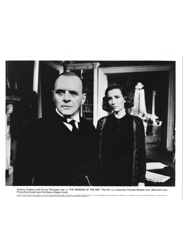 Remains of the Day Anthony Hopkins Emma Thompson Press Photo Movie Still B&W