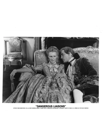 1988 Dangerous Liaisons John Malkovich Glenn Close Press Photo Movie Still