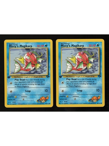 2x 1st Edition Misty’s Magikarp 88/132 Pokemon Gym Challenge NM 30 HP