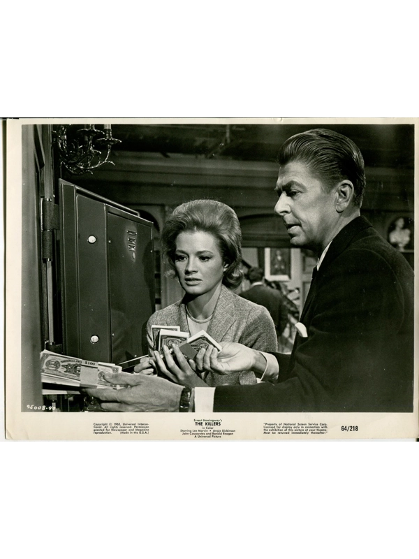 The Killers 1963 Ronald Reagan Angie Dickinson Press Photo Movie Film Noir