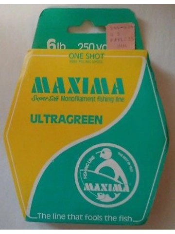 Maxima UltraGreen 6 lb 250 Yard Monofilament Fishing Line New Old Stock