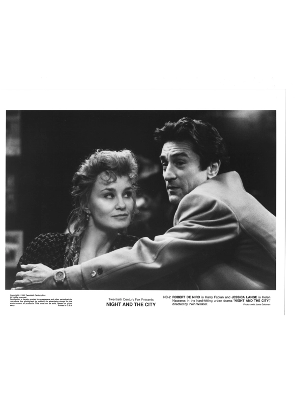 2 Night and the City Robert De Niro Jessica Lange Press Photos Movie Stills