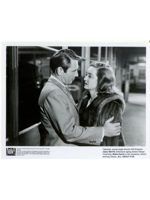 All About Eve Bette Davis Gary Merrill Press Photo Movie Still Publicity