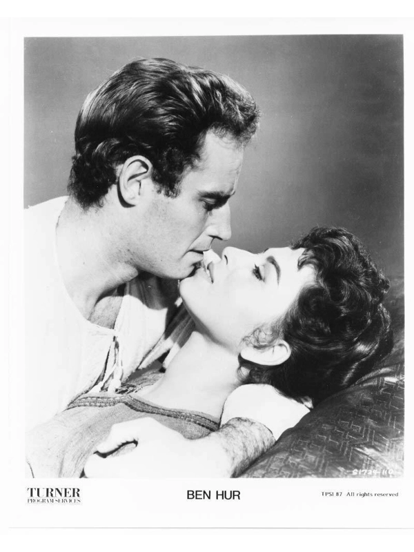 Ben Hur Charlton Heston Haya Harareet Press Photo Movie Still Publicity