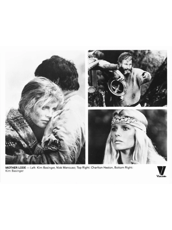 2 Mother Lode Charlton Heston Kim Basinger Poster Art Press Photos Film Movie