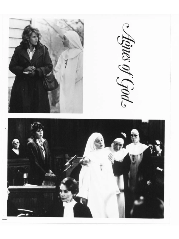 3 Agnes of God Jane Fonda Anne Bancroft Meg Tilly Press Photos Movie Film