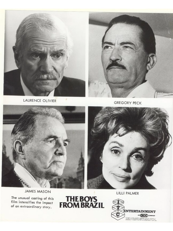 Boys From Brazil Press Publicity Photo Laurence Olivier Gregory Peck Movie Film
