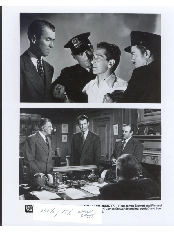 Call Northside 777 James Stewart Lee J Cobb Richard Conte Press Photo Movie