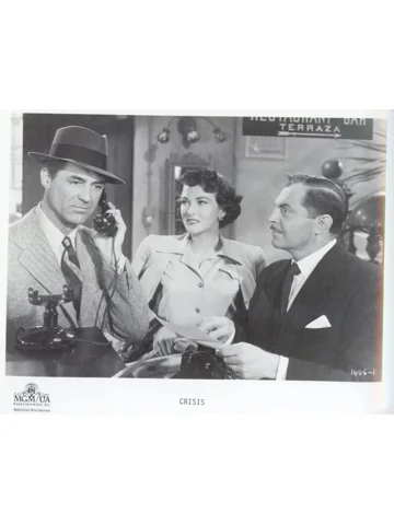 Crisis Cary Grant Paula Raymond Leon Ames Press Photo Movie Still 1950