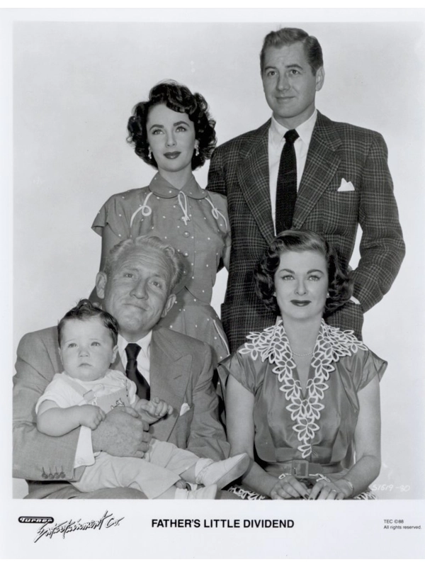 Father's Little Dividend Spencer Tracy Elizabeth Taylor Don Press Photo Still