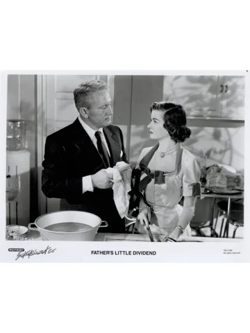 Father's Little Dividend Spencer Tracy Joan Bennett Press Promo Photo