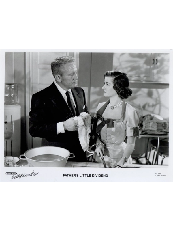 Father's Little Dividend Spencer Tracy Joan Bennett Press Promo Photo