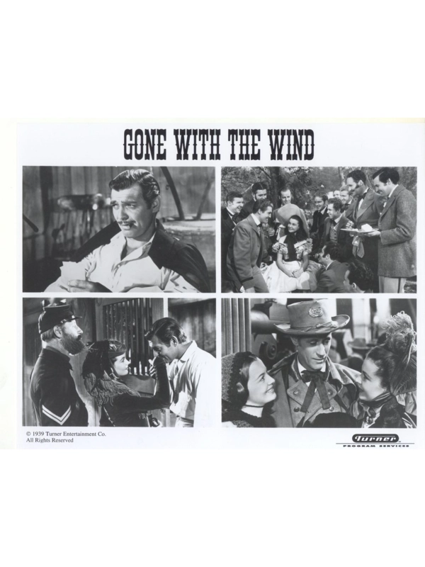 Gone With the Wind Clark Gable Vivian Leigh Olivia DeHavilland 4-Up Press Photo