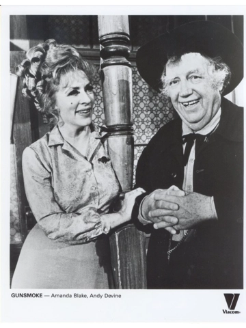 Gunsmoke Amanda Blake Andy Devine Press Photo Still TV