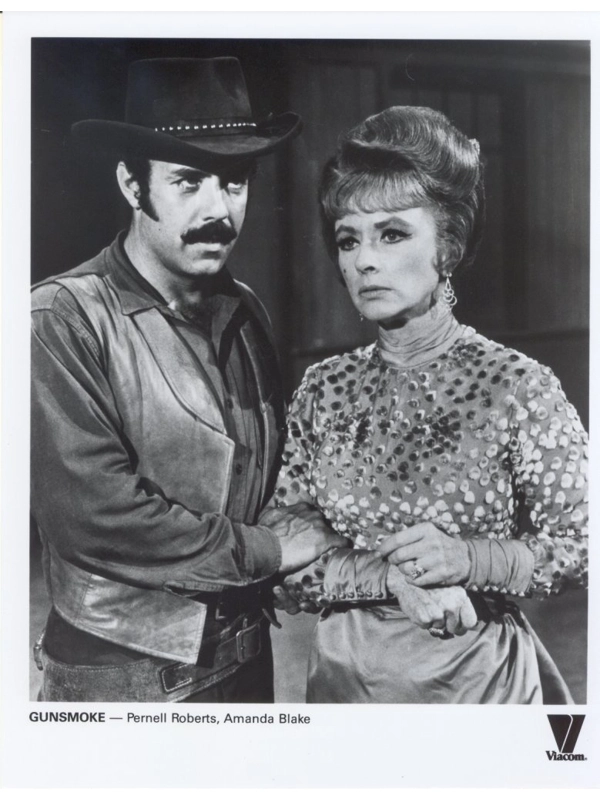 Gunsmoke Amanda Blake Pernell Roberts Press Photo Still TV