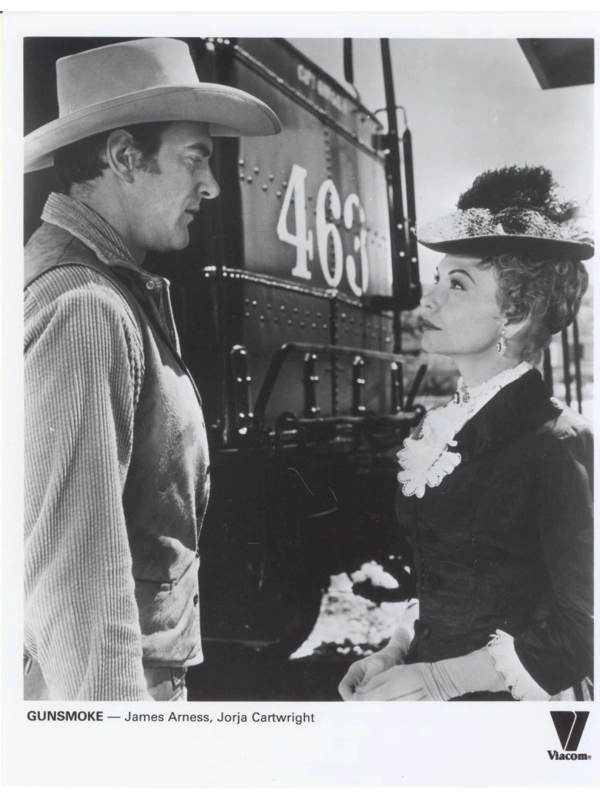 Gunsmoke James Arness Jorja Cartwright Press Photo Still TV