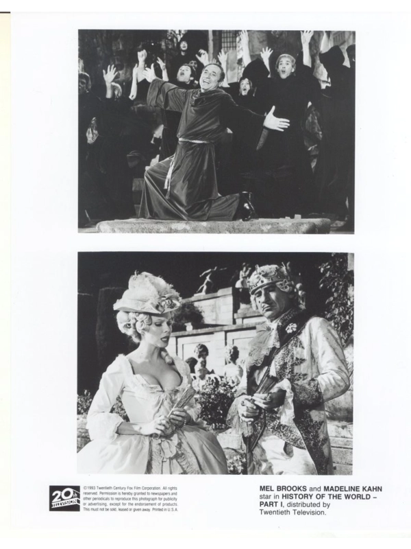 History of the World Part 1 Mel Brooks Madeline Kahn Press Photo Movie Still