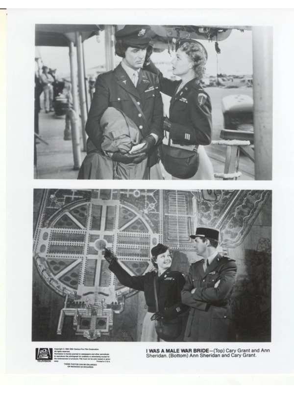 I Was A Male War Bride Cary Grant Ann Sheridan Press Photo Publicity Movie