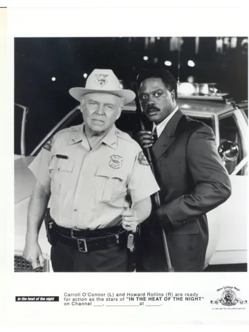 In the Heat of the Night Carroll O'Connor Howard Rollins MGM Press Photo TV 1992