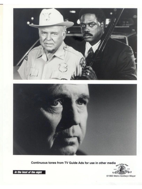 In the Heat of the Night Carroll O'Connor Howard Rollins Press Photo #2 TV 1993