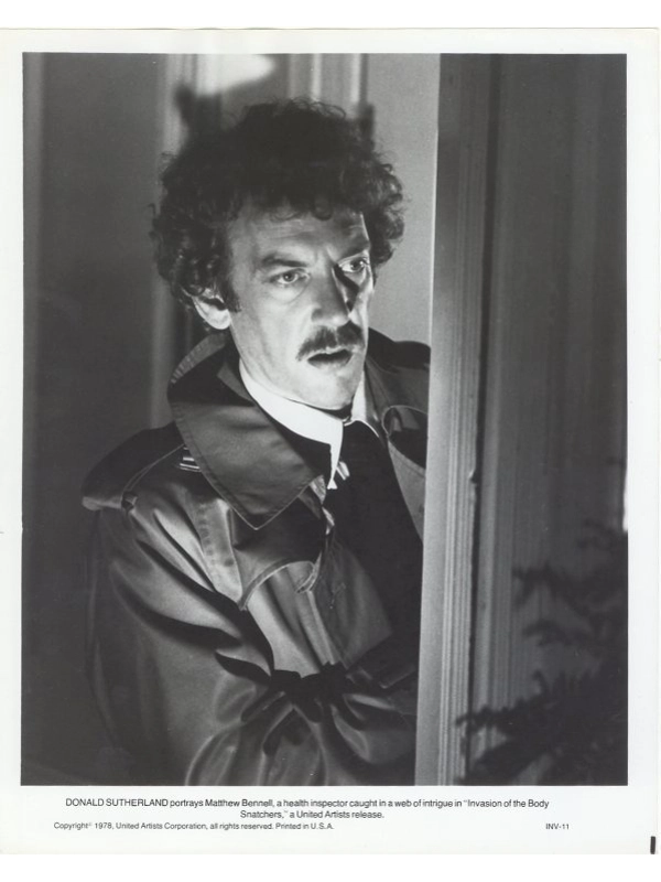 Invasion of the Body Snatchers Press Publicity Photo Donald Sutherland Movie Fil