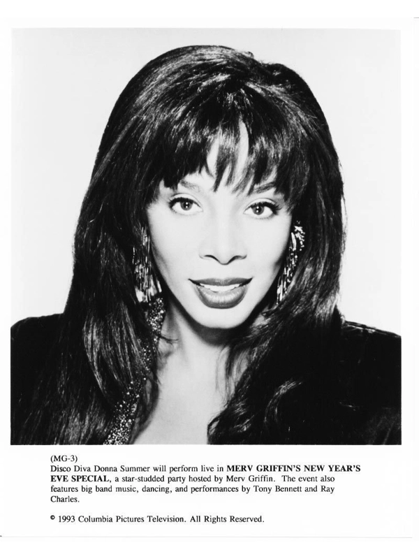 Merv Griffin's New Years Eve Special Donna Summer Press Publicity Promo Photo TV