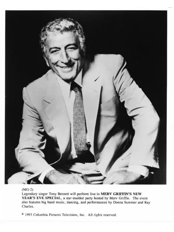 Merv Griffin's New Years Eve Special Tony Bennett Press Publicity Promo Photo TV
