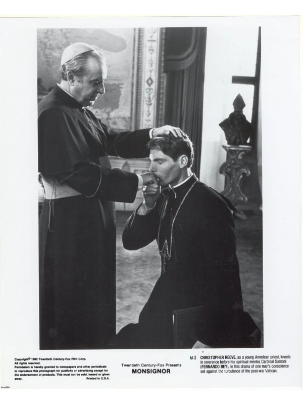 Monsignor Press Publicity Photo Christopher Reeve Fernando Rey Film Movie