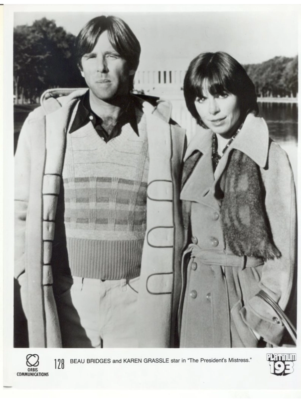 President's Mistress Beau Bridges Karen Grassle Press Publicity Photo TV Movie