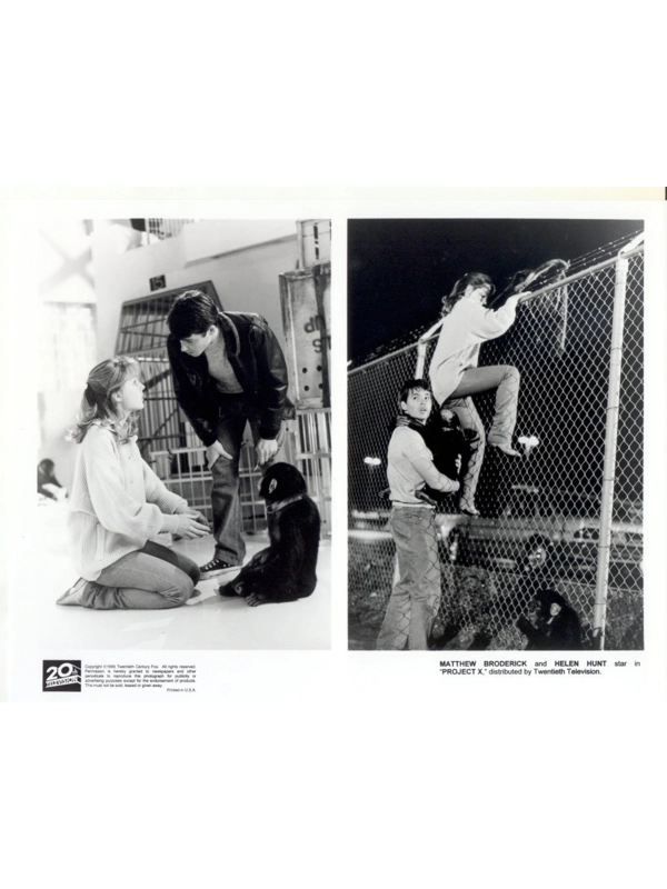 Project X Matthew Broderick Helen Hunt Press Publicity Promo Photo Movie